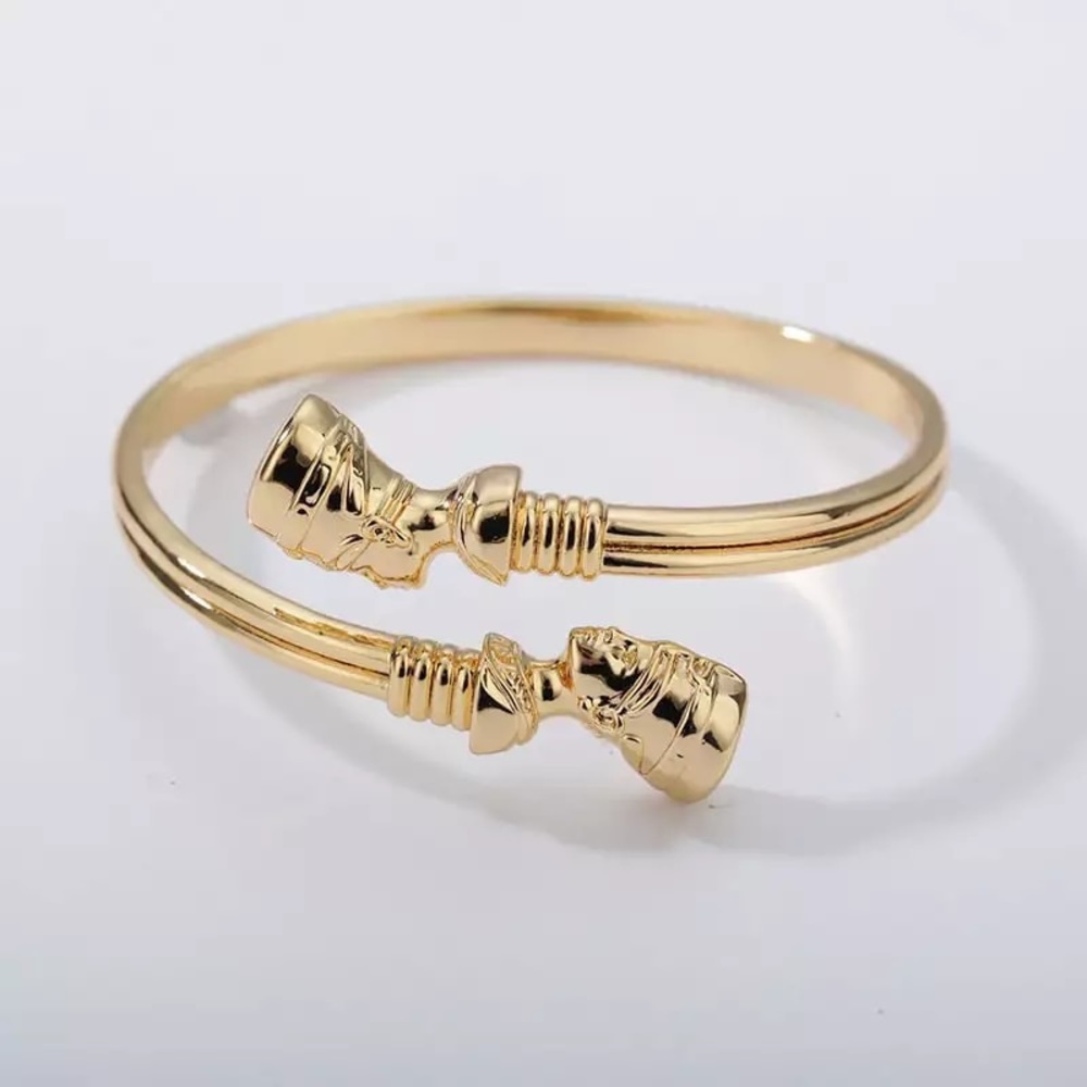 Stainless Steel Egyptian Queen Nefretiti Bracelet - Picture 3 of 5
